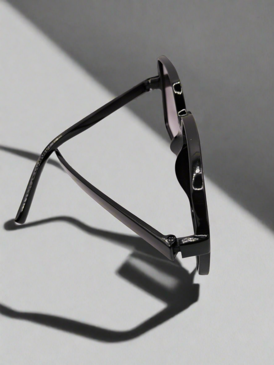 Bold Black Oversized Sunglasses