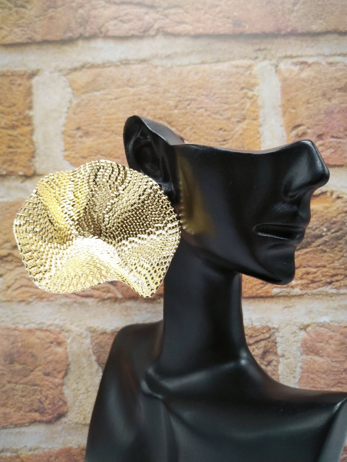 Golden Bloom Statement Earrings