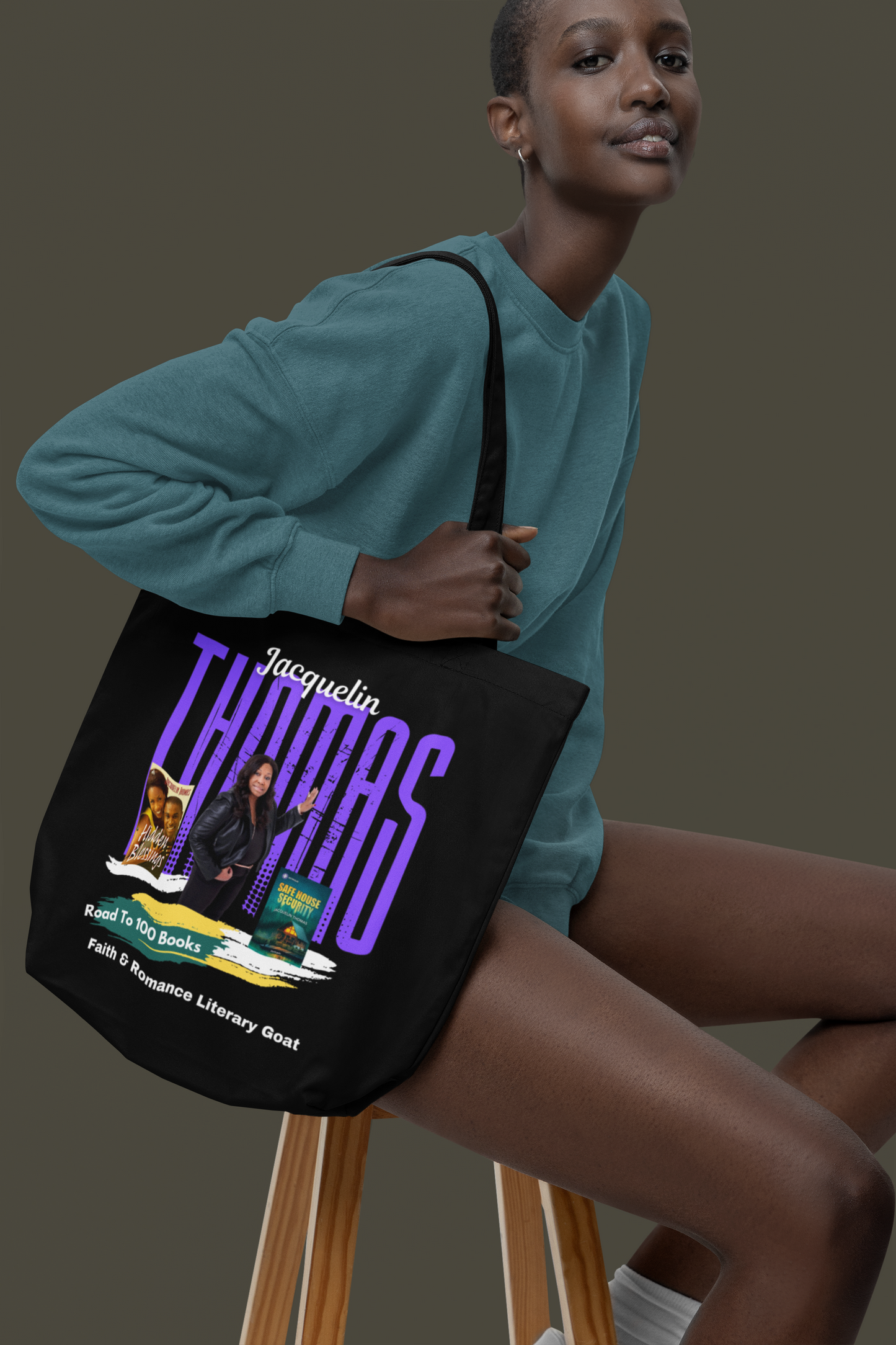 Jacquelin Thomas 100 Books Tote (Limited Edition) - Celebrate a Literary Milestone