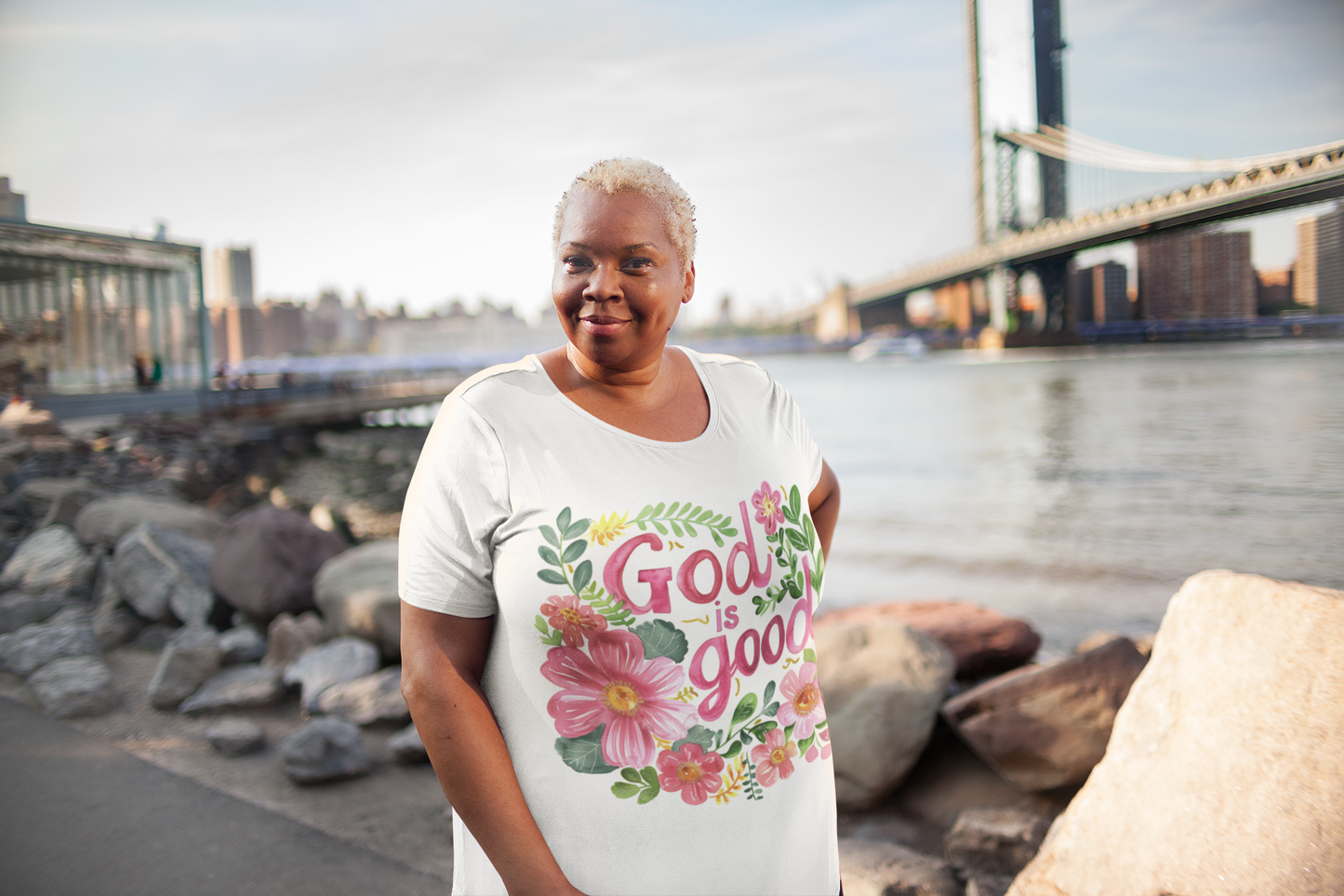 God Is Good Floral T-Shirt ✨